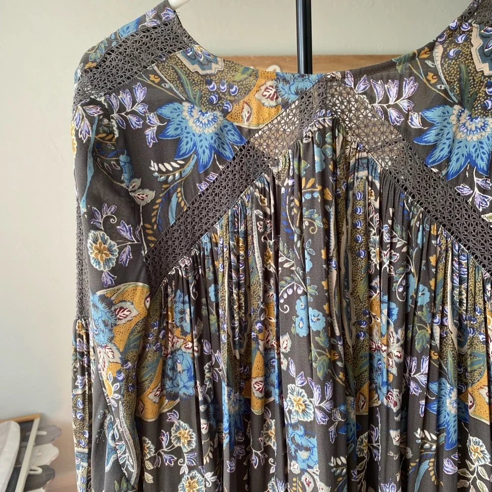 Free People L Rain‎ or Shine tunic boho Dress size xs